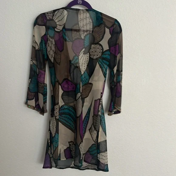 L’affaire sheet swimsuit cover tunic embellished M - Picture 9 of 10